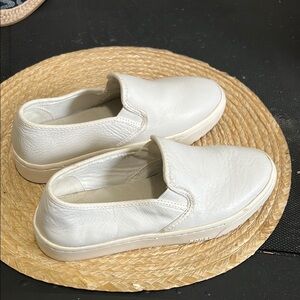 Sorel Camp-sneak White Leather Slip-On Sneakers